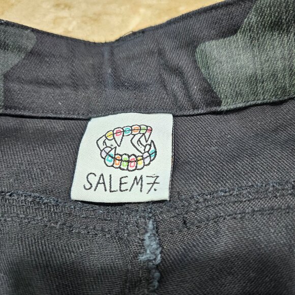 Men's Salem7 Glow In the Dark Star Black Jeans Actual Size 37 Waist 31" Inseam - Picture 4 of 8